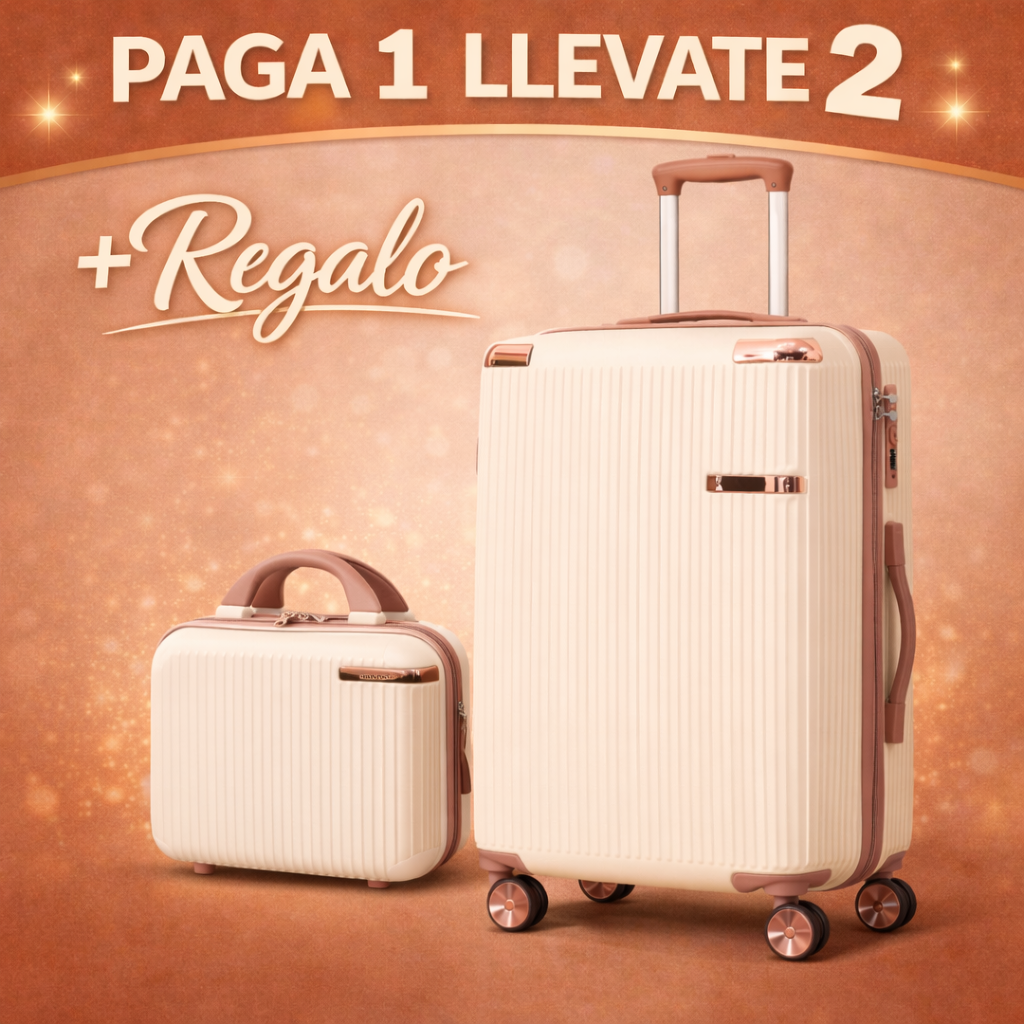 Promo 2x1 – Set de Viaje Imperia™ con Valija Premium de Policarbonato + Mini Valija Gratis