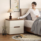 [Promo 2x1] Organizador de Madera para Mesita de Noche con Dos Cajones - Diseño Moderno