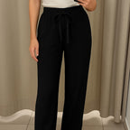 [Llevá 5, Pagá Solo 3] Pantalón Femenino Soline Pantalón con Cintura Elástica en Poliamida, Poliéster y Spandex